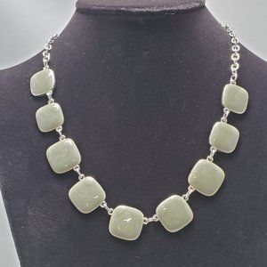 Kohl's gray and silver strand necklace